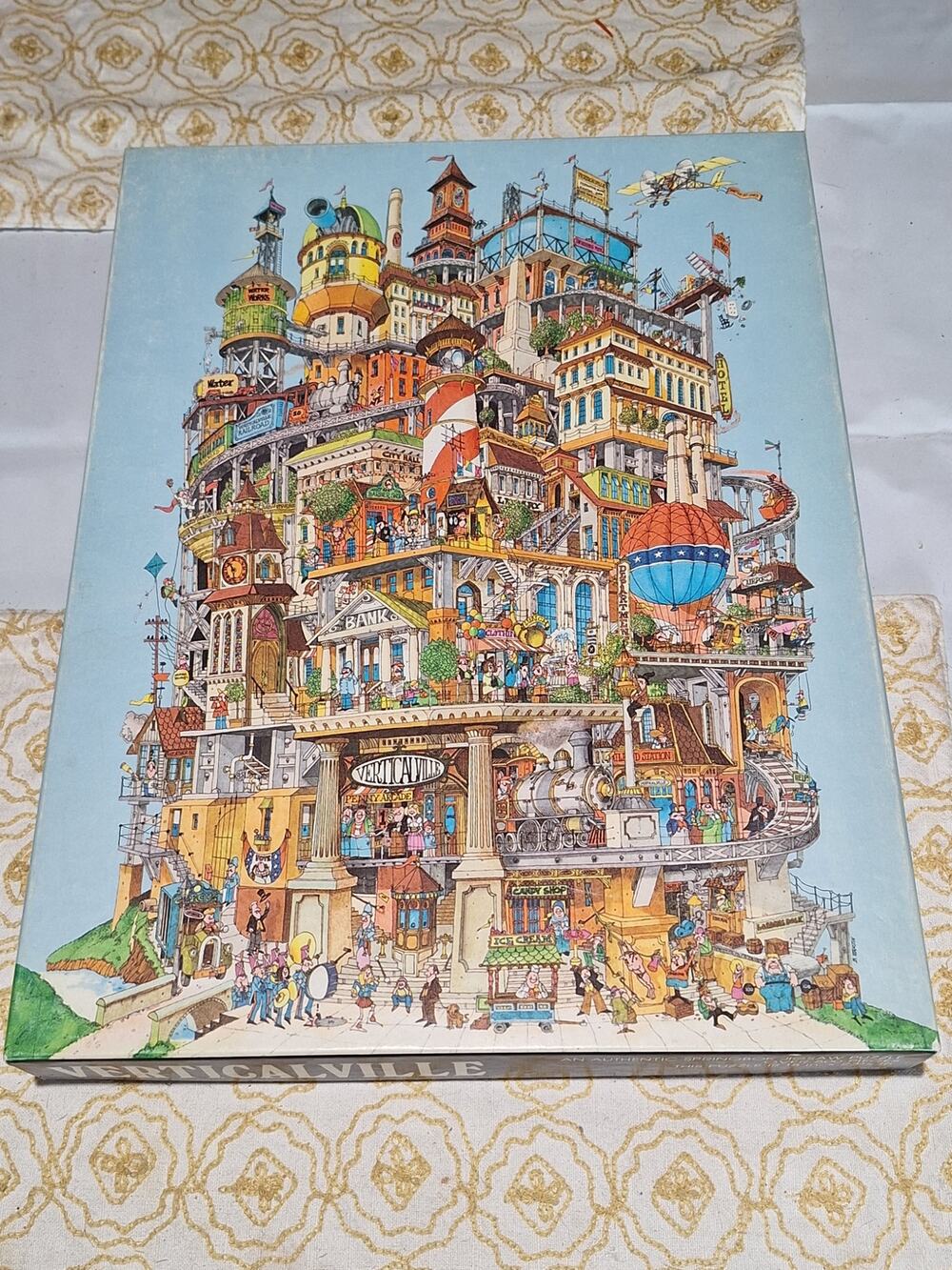Vintage 1977 Springbok Verticalville Jigsaw Puzzle PZL4085 Complete 500+ Piece